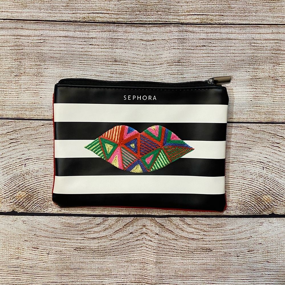 Sephora makeup bag with lips